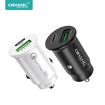 D61 Top Selling Products 2 Port 36w Pd Qc 3.0 Usb C Electric Car Charger Super Fast Car Charger