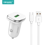 D65 18W 3.1A Dual USB Quick Charge 4.0 3.0 USB Car Charger For Xiao Mi9 Huawei QC4.0 QC3.0 Fast PD USB C Car Phone Charger